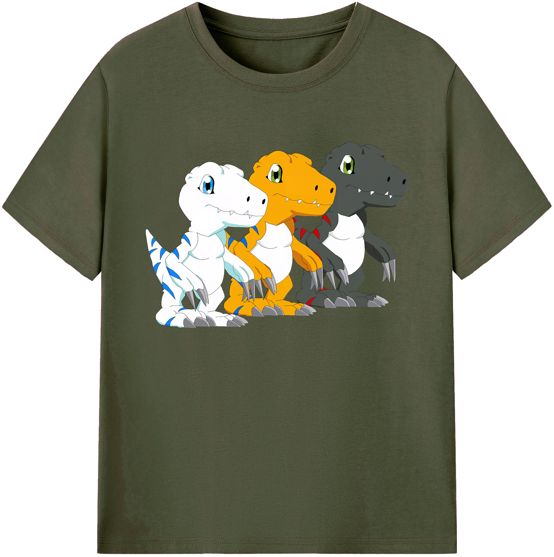 （画像用） Digimon デジタルモンスター/デジモン 綿100％ メンズ半袖Tシャツ｜肌触りやわらか＆通気性